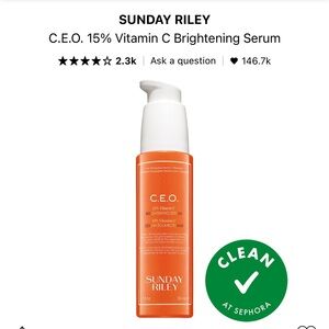 Sunday Riley C.E.O. 15% Vitamin C Brightening Serum 50ml